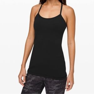 lululemon Power Y Tank Racerback Black Sz 4